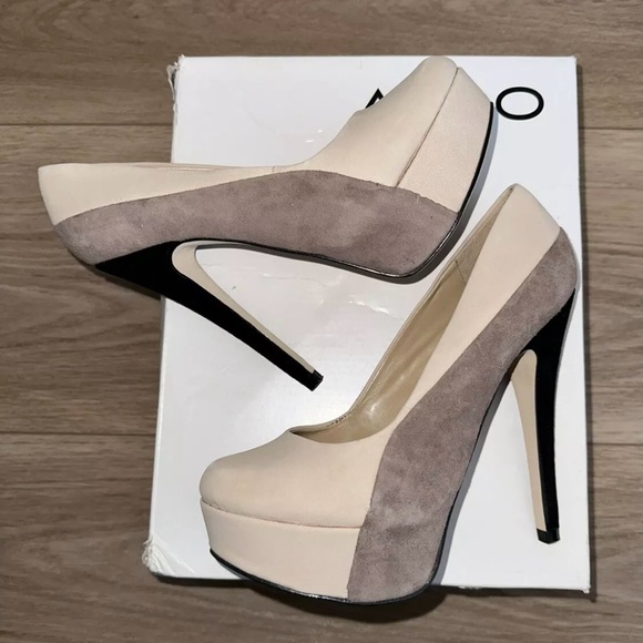 Brand New Aldo Kovac Platform Stiletto Almond toe High Heels - Picture 3 of 7